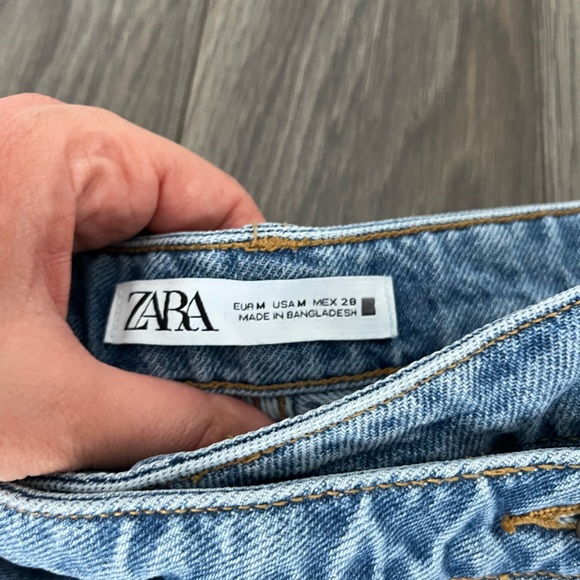 Zara blue blue jean skort size M - Picture 4 of 4